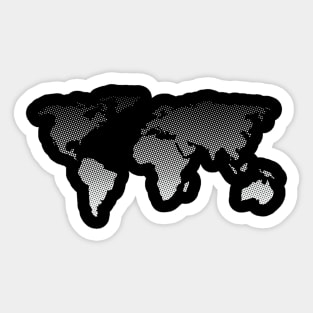 World Map T Shirt| Globe T Shirt Sticker